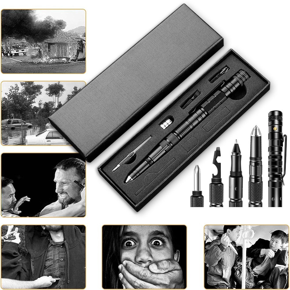 Tactical Pen – Self Defense Pen & Multi-tool Pen - Flashlight Survival Pen
