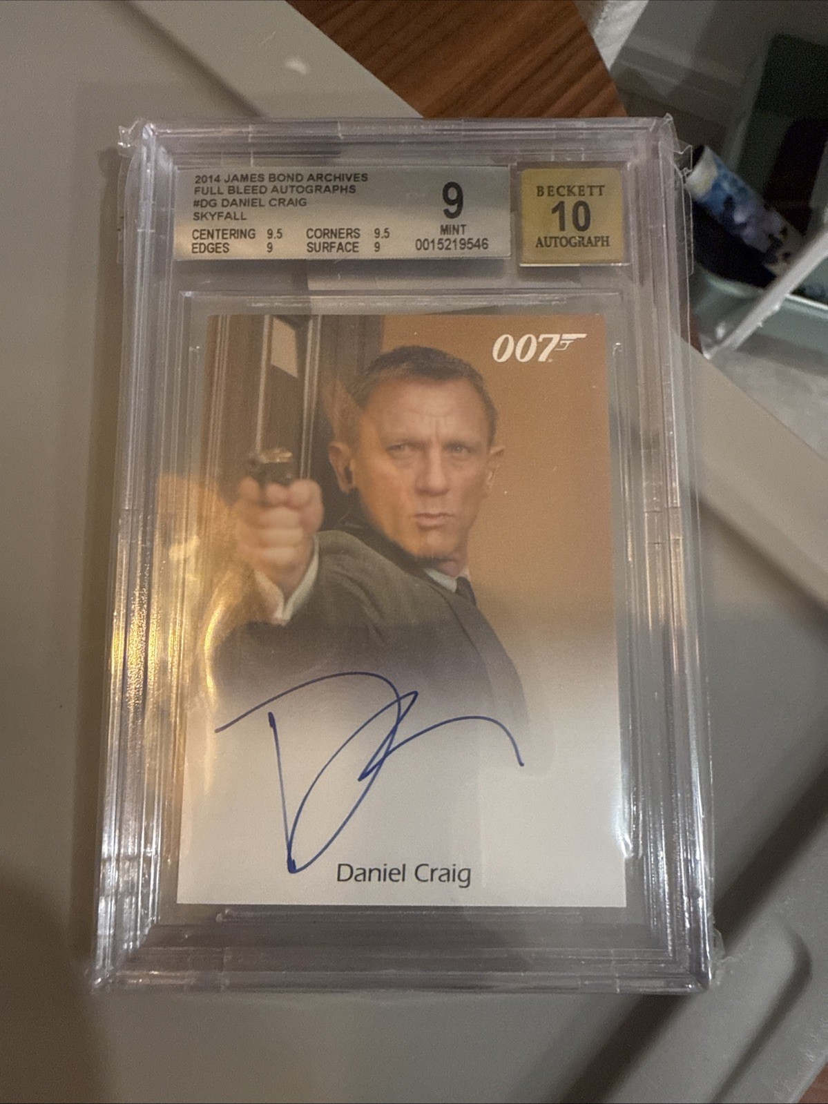 2014 Rittenhouse James Bond Daniel Craig BGS 9/10 Auto Skyfall 🔥
