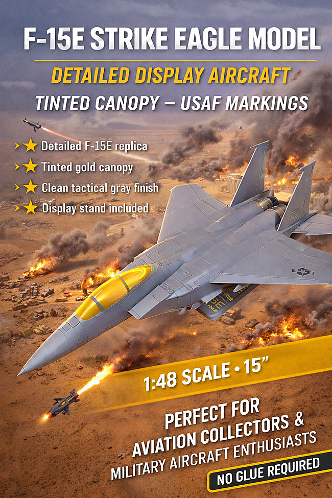 F-15E Strike Eagle with Strike Package Masterbuild Display Model 1:48 Scale 15