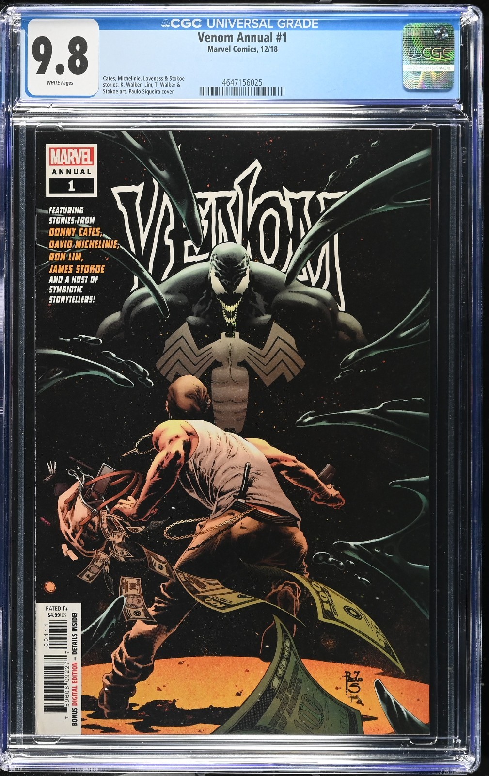 Venom Annual #1 CGC 9.8 WP NM/MT 1st Solo Annual Marvel Comics 2018 🔑🔥