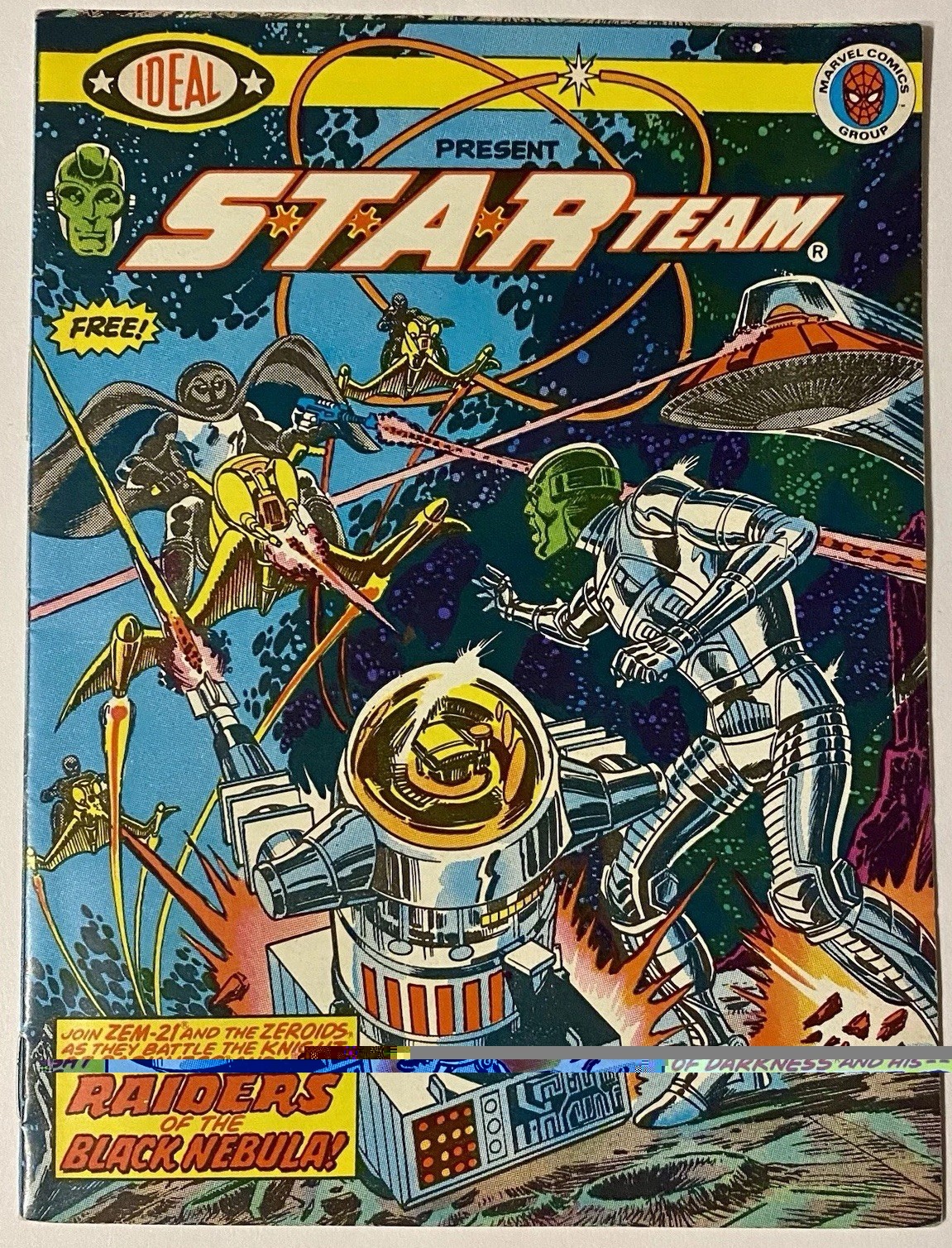 IDEAL TOYS STAR TEAM PROMO COMIC MARVEL 1977 RARE STAR WARS KNOCK-OFF MINT COND