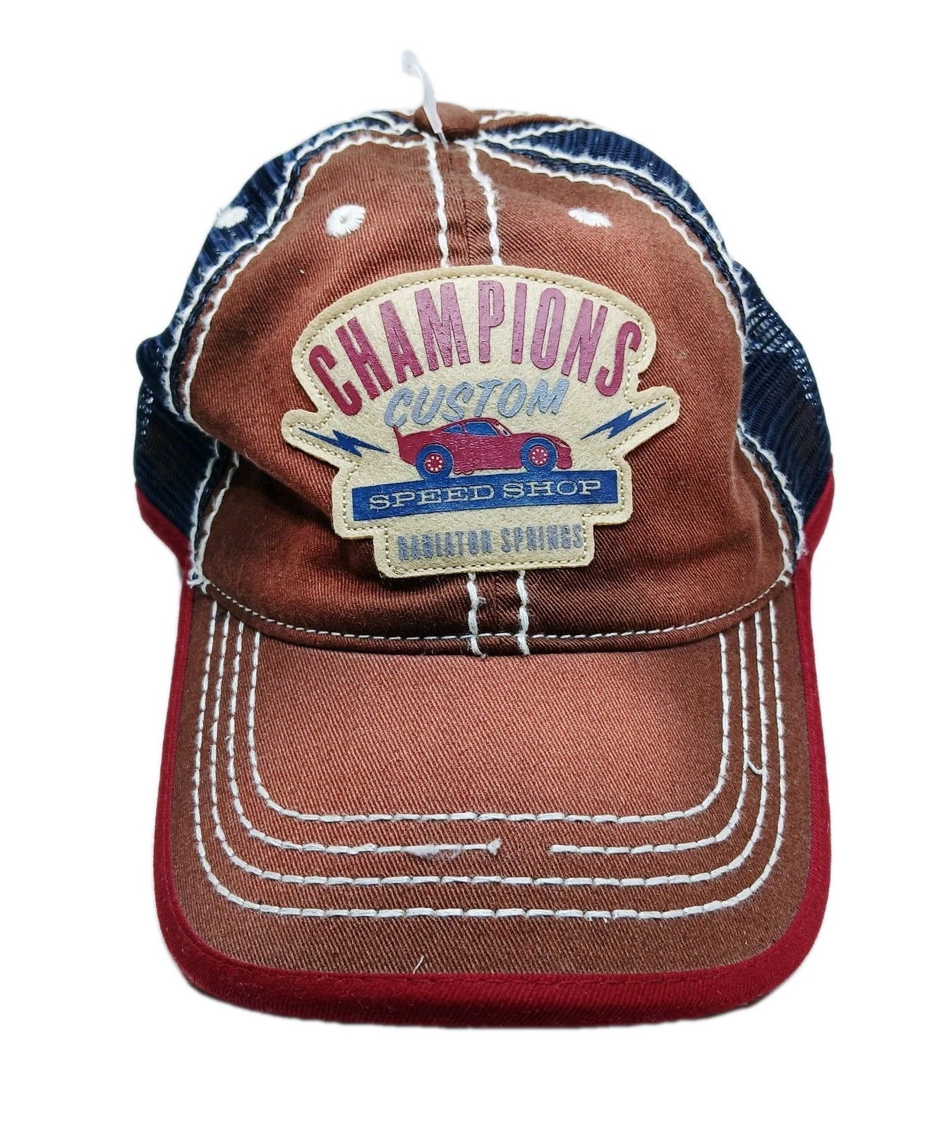 Disney Parks Cars Radiator Spring Grand Opening 2008 Champions Speed Trucker Hat