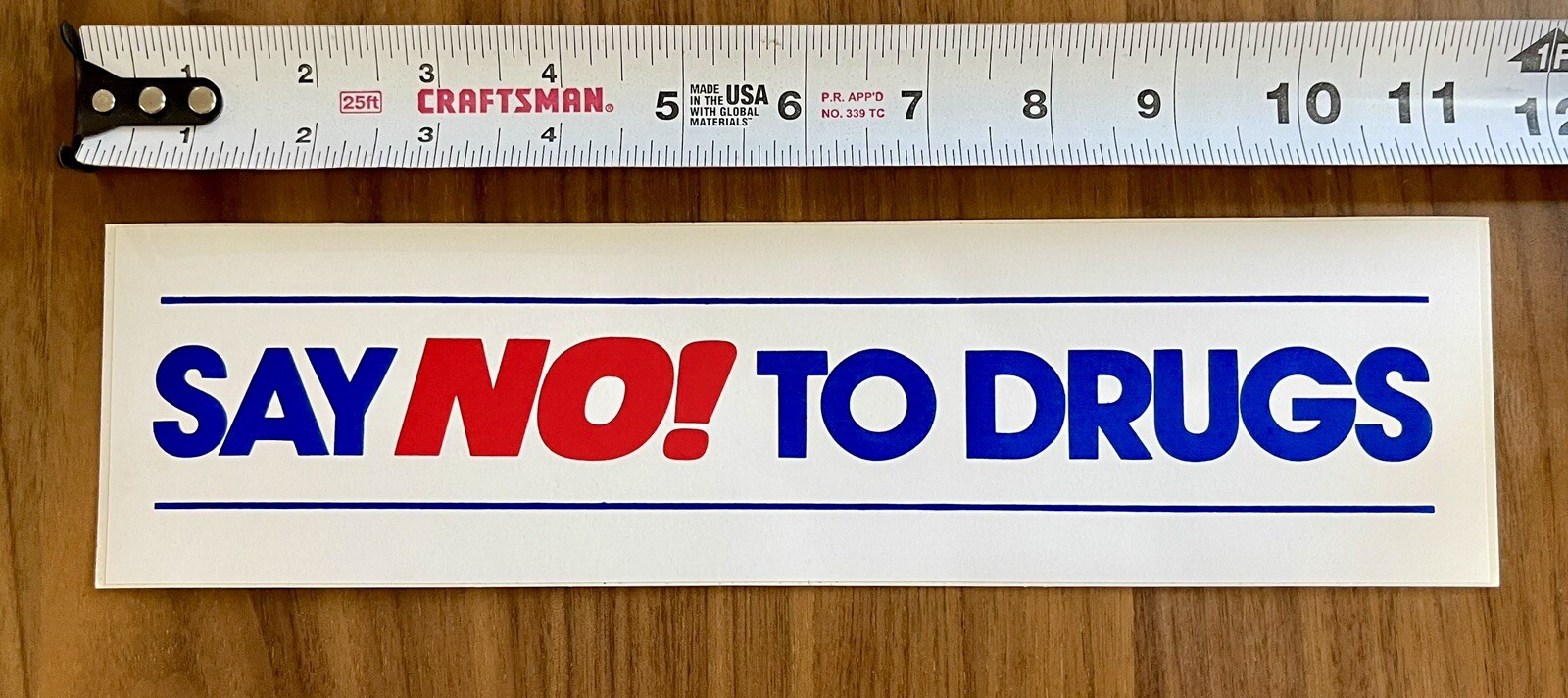 Vintage DARE Sticker SAY NO TO DRUGS Bumper Sticker 11.5” X 3” NOS 🔥