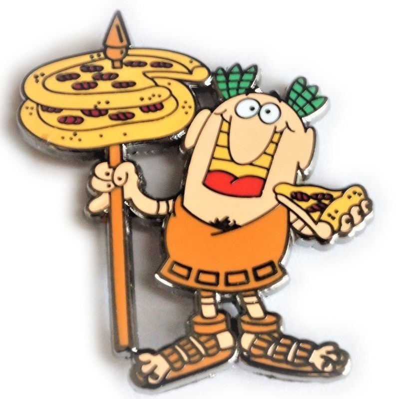 Little Ceasar's Caesars Pizza Cartoon Weed 420 Character Hat Tie Tack Lapel Pin