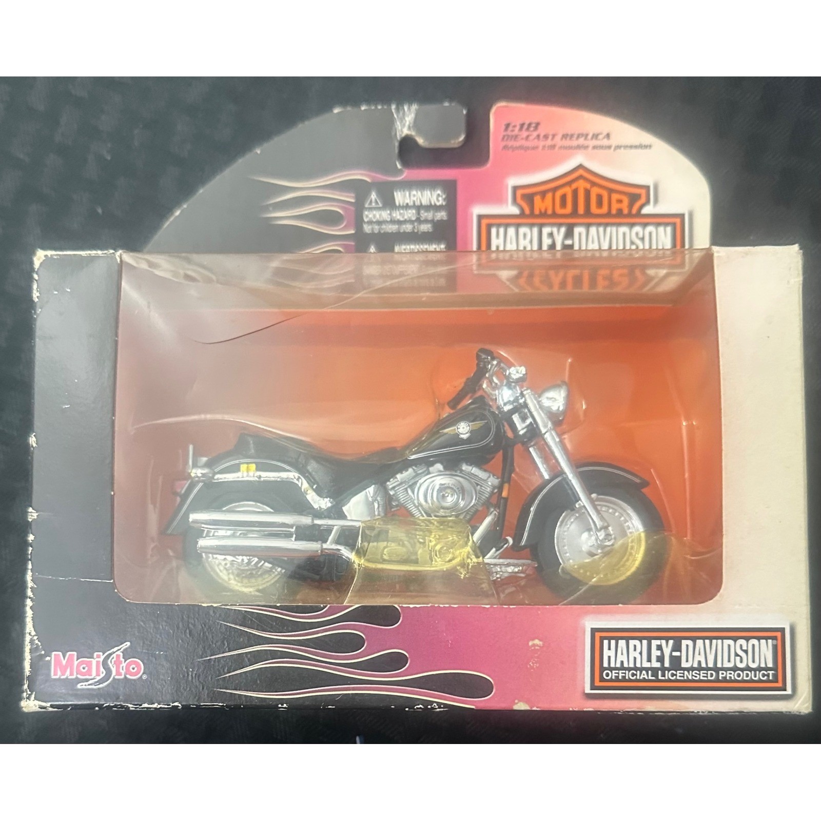 Maisto Harley Davidson 2000 FLSTF Fat Boy 1:18 Diecast Series 22 2007 Deadstock