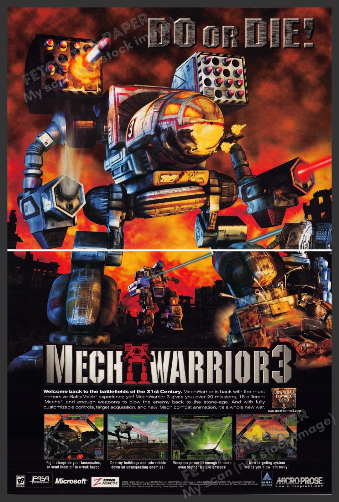 1999 Mech Warrior 3 