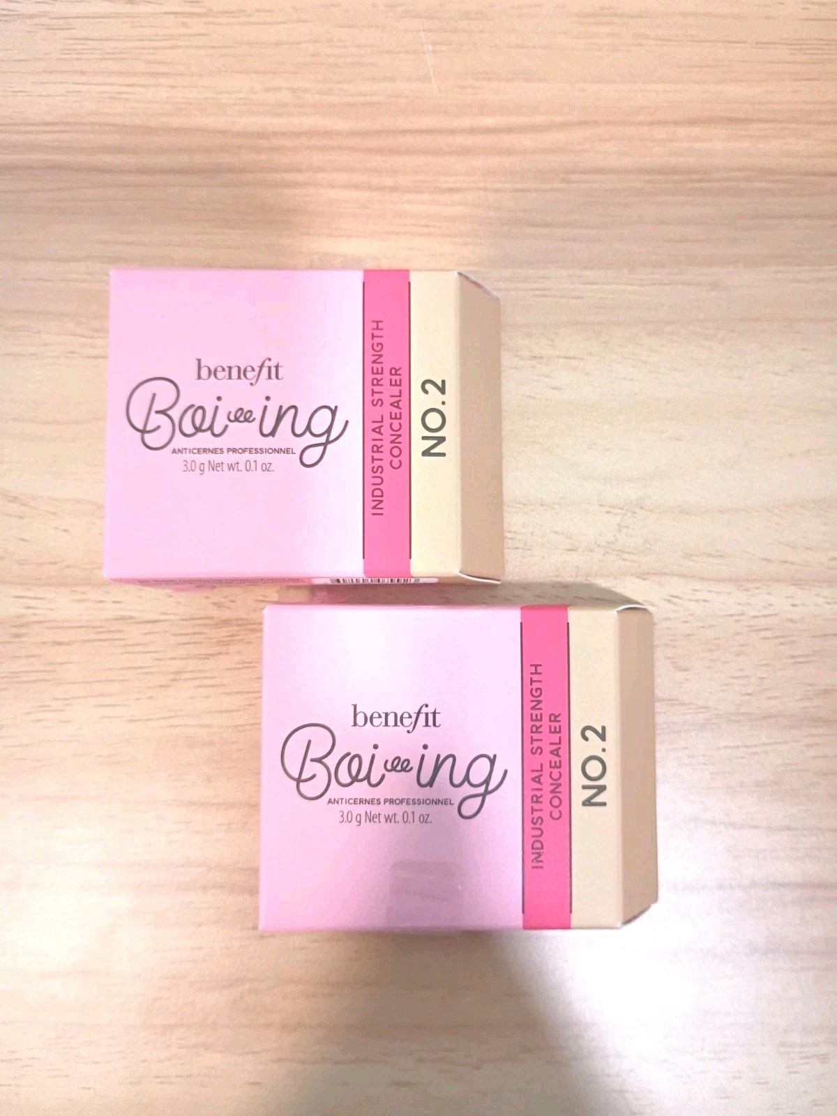 *Lot of 2* SEALED DEAL BENEFIT Boi-ing Industrial Strength Concealer No.2