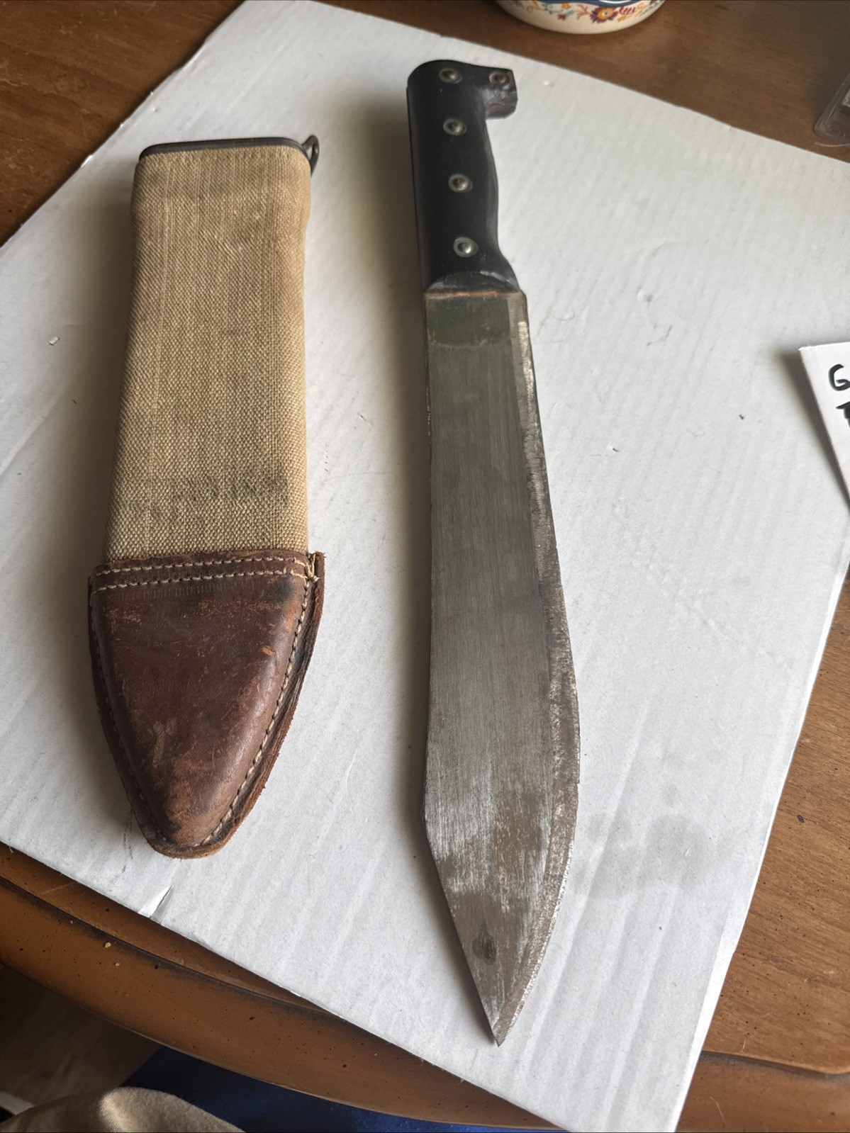 World War I 1918 Knife& Brauer Bros Scabbard. Vintage.
