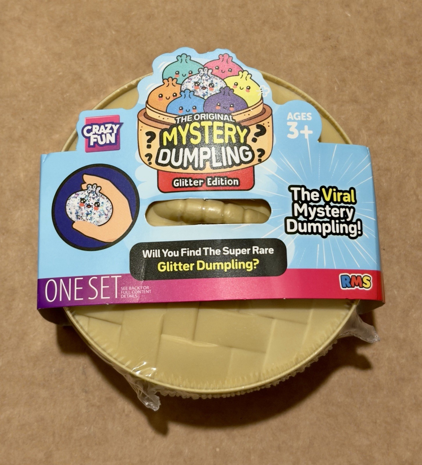 Viral RMS Crazy Fun Mystery Squishy Dumpling Silver Glitter Edition ✨Tiktok