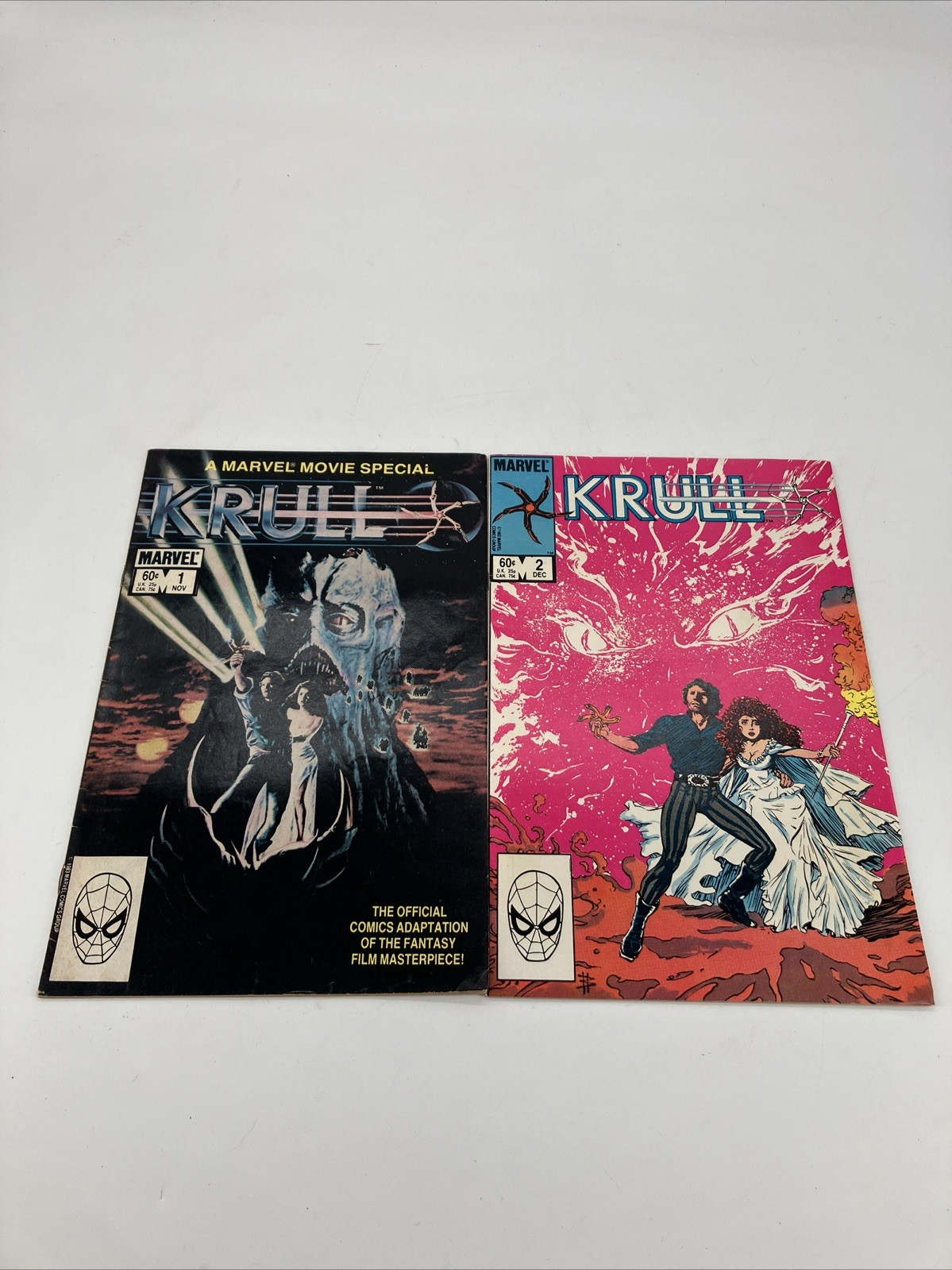 KRULL  #1 & 2 Set / Lot Of 2 Comic Books Vintage Marvel 1983 Fast Shipping