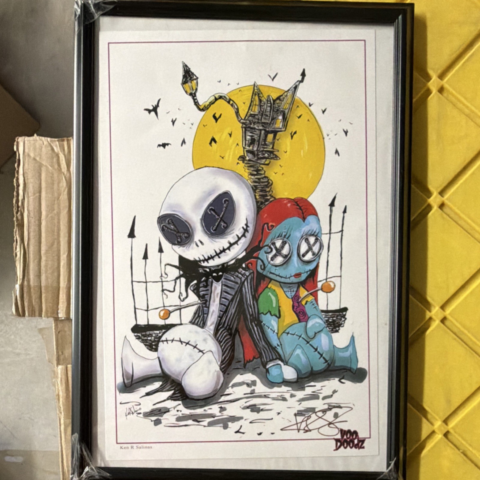 Voodoo Doodz Nightmare Before Christmas Framed Art Print Disney