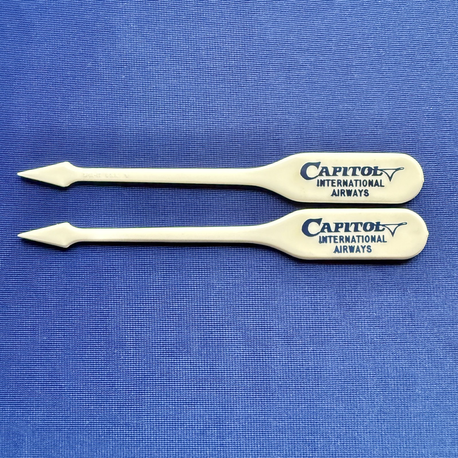 Vintage Capital International Airways Swizzle Stick Appetizer Cocktail Spear