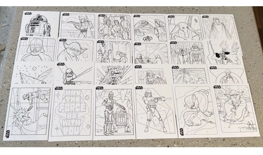 2025 Topps Chrome Star Wars  “By The Numbers” COMPLETE SET (24 Cards)