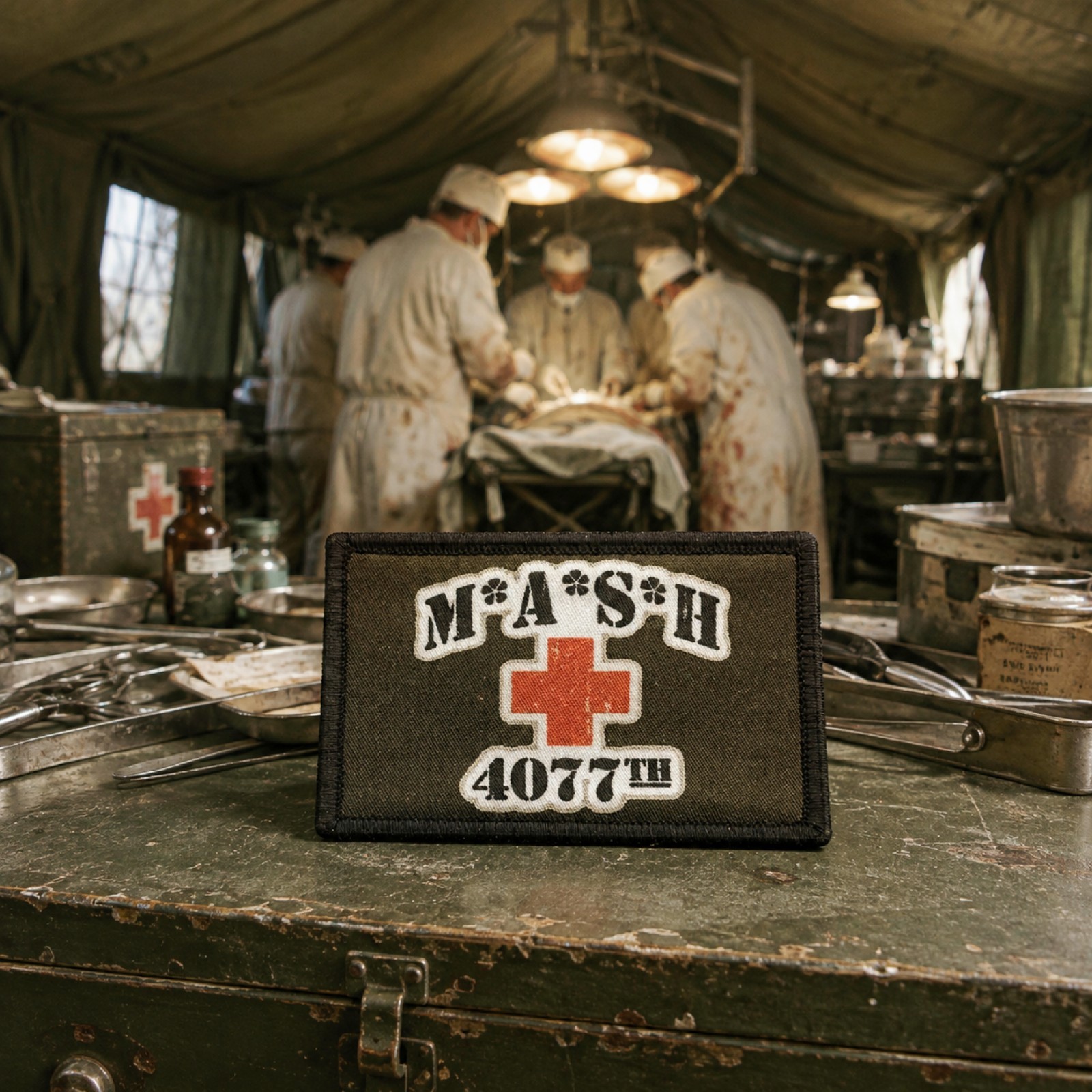 MASH 4077th Morale Patch, Military Medical Gift, Veteran TV Medic