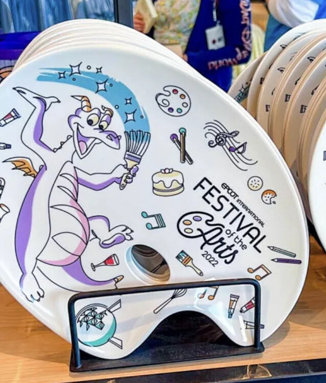 Disney Parks 2022 Epcot Festival Of The Arts Figment Palette Paint Plate