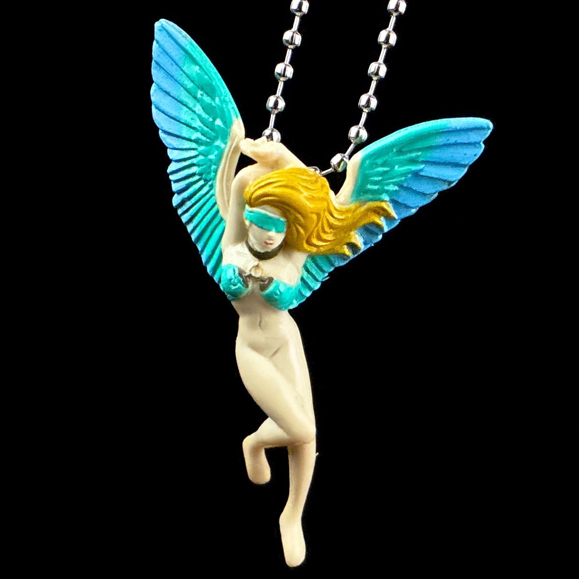 Vintage ATLUS Shin Megami Tensei Angel Strap Keychain Mini Figure Persona Japan