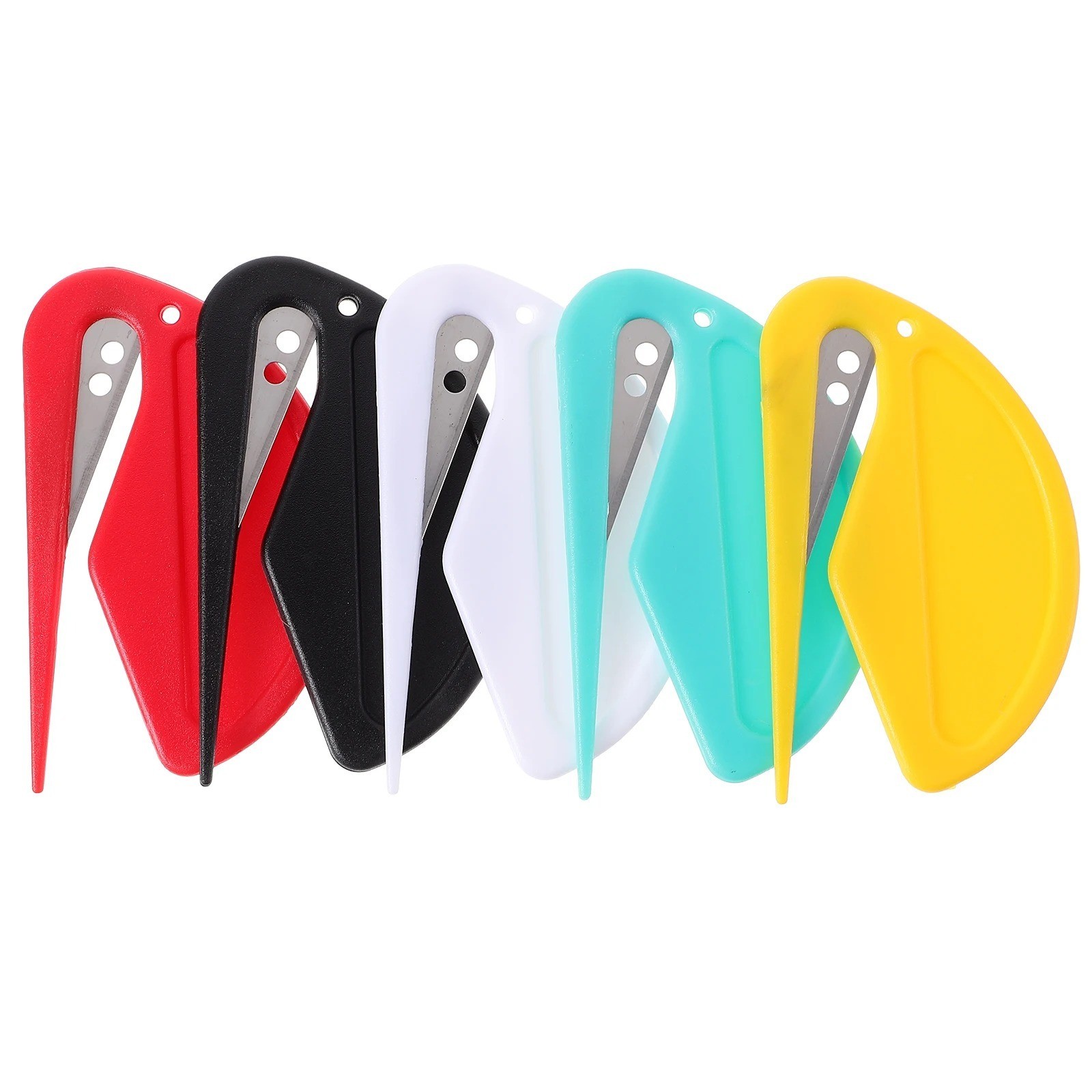 5PCS Letter Opener Cutter Open Office Envelope Knife Safe Guarded Sharp Blade