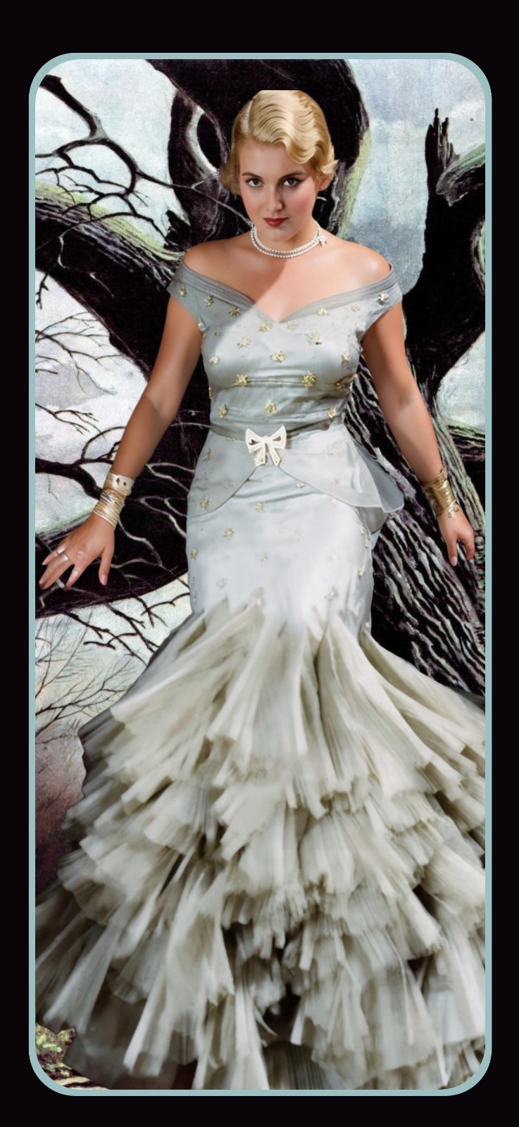 JEANETTE LOFF Movie Star in 1930 - 1930s Gown Fashion Laminated Photo Bookmark