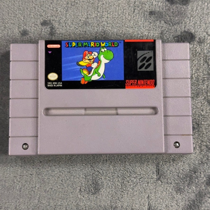 Super Mario World SNES Super Nintendo Cartridge SNS-MW-USA 1991