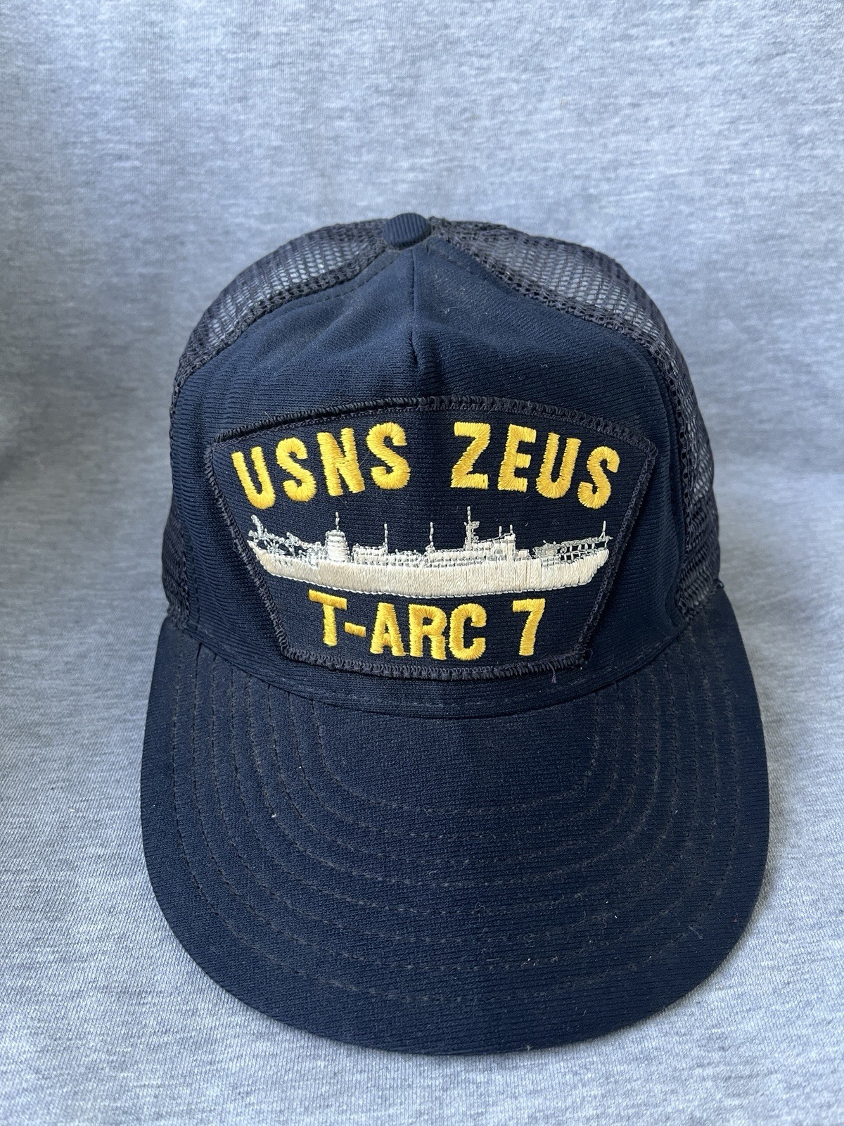 Vintage Original USNS ZEUS T-ARC 7  United States Snapback Hat Cap US Navy