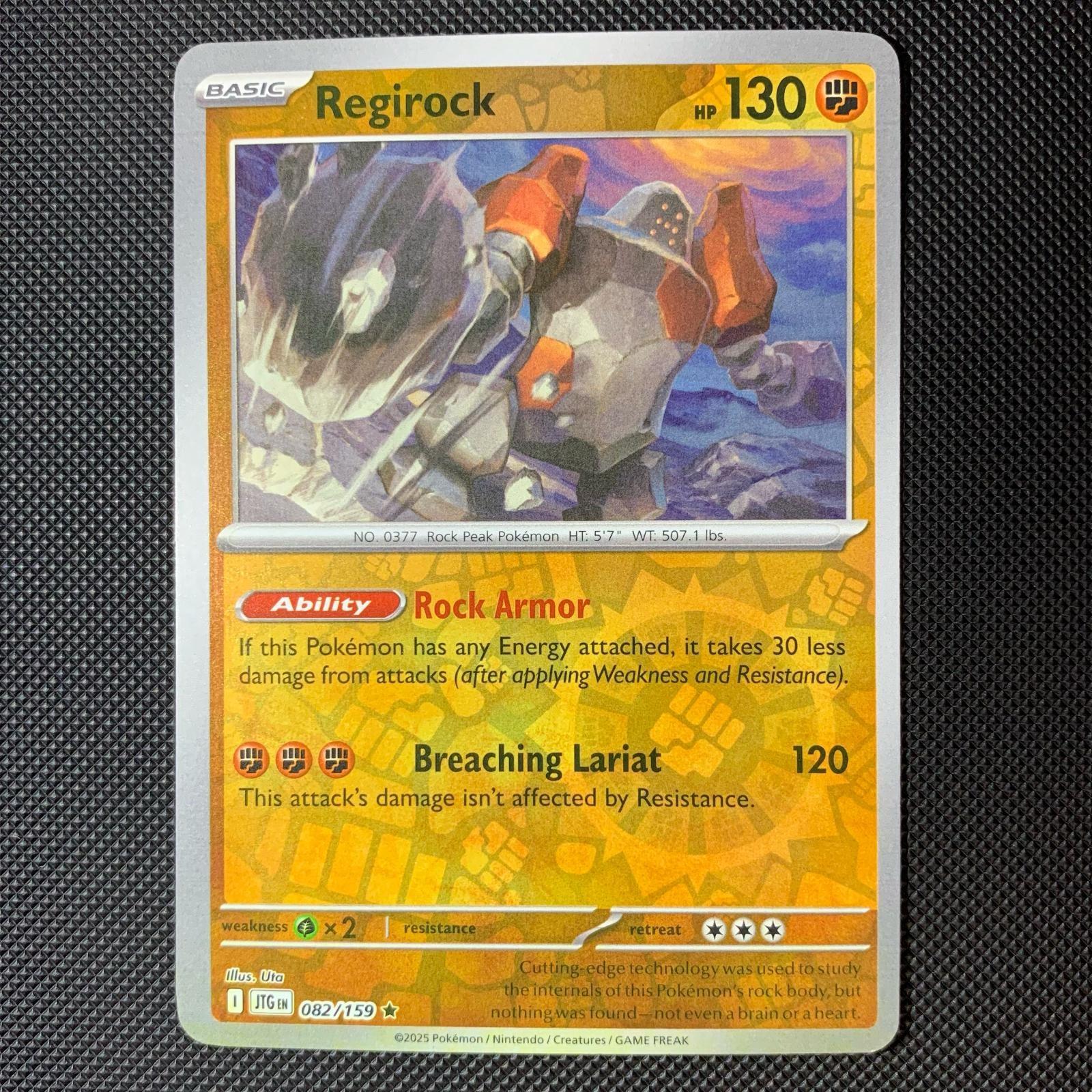 Regirock 082/159 Rare Journey Together Pokemon Reverse Holo Near Mint
