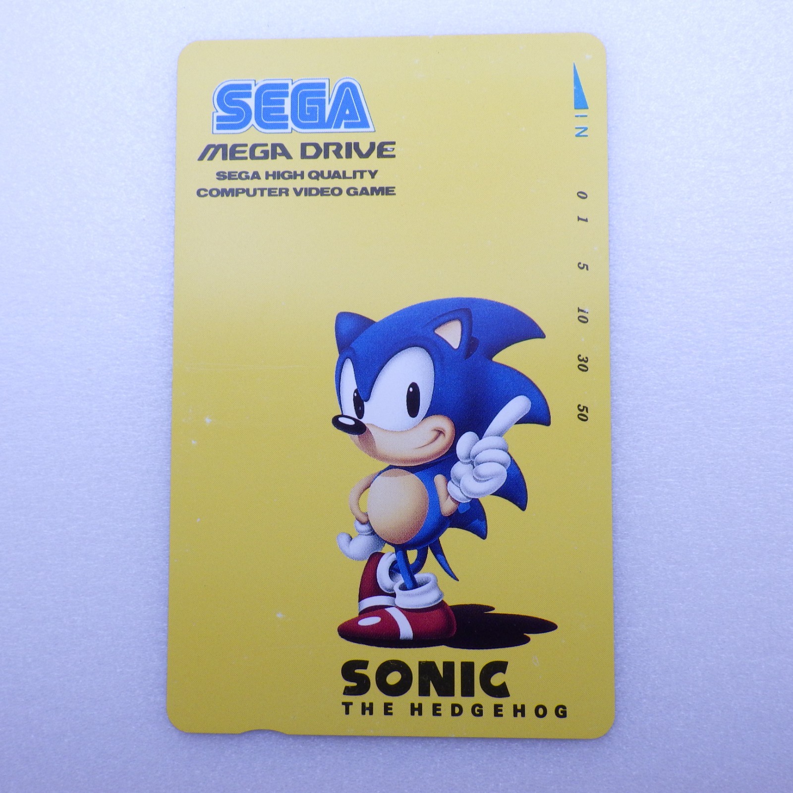 Japanese Telephone Card Sonic The Hedgehog Mega Drive SEGA Promo Not For Sale