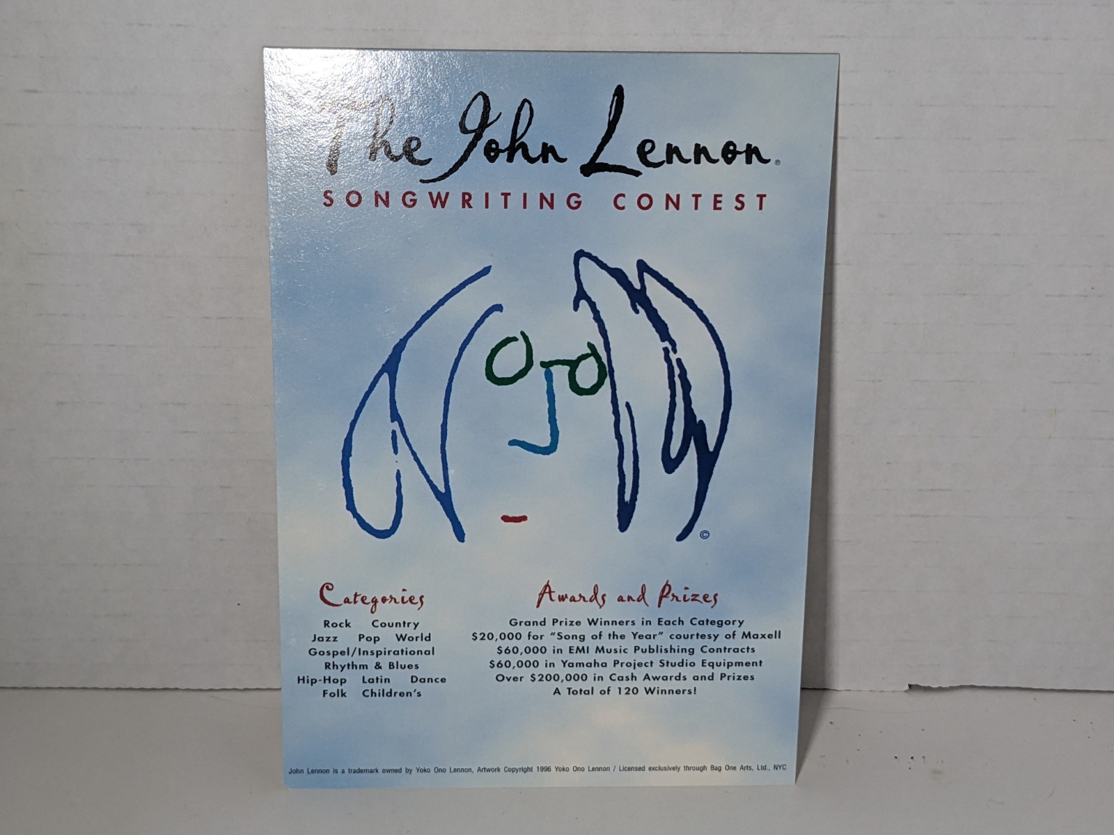 Postcard The John Lennon Songwriting Contest