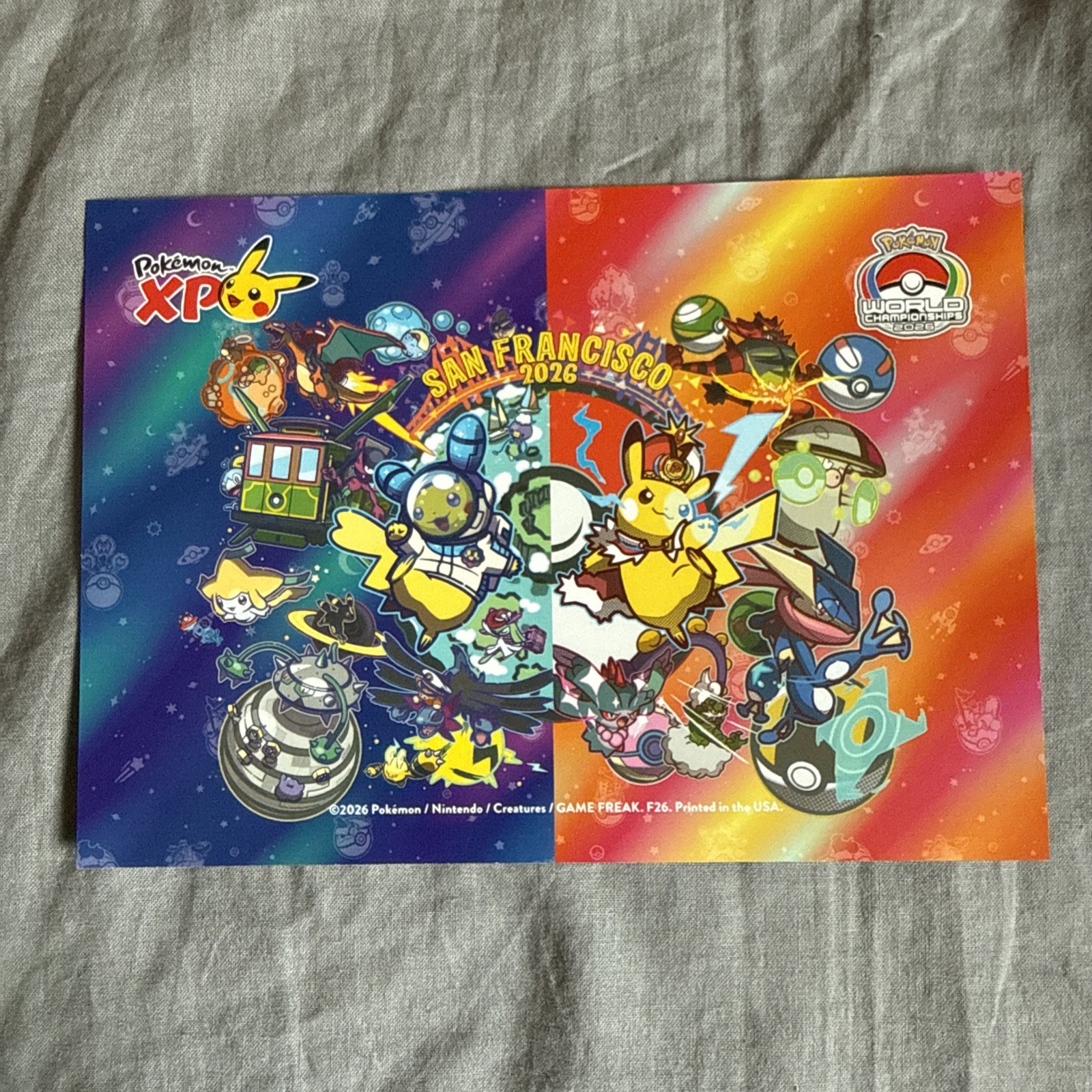 Pokémon World Championships San Francisco 2026 Art Print w/ 10% Off Online Code