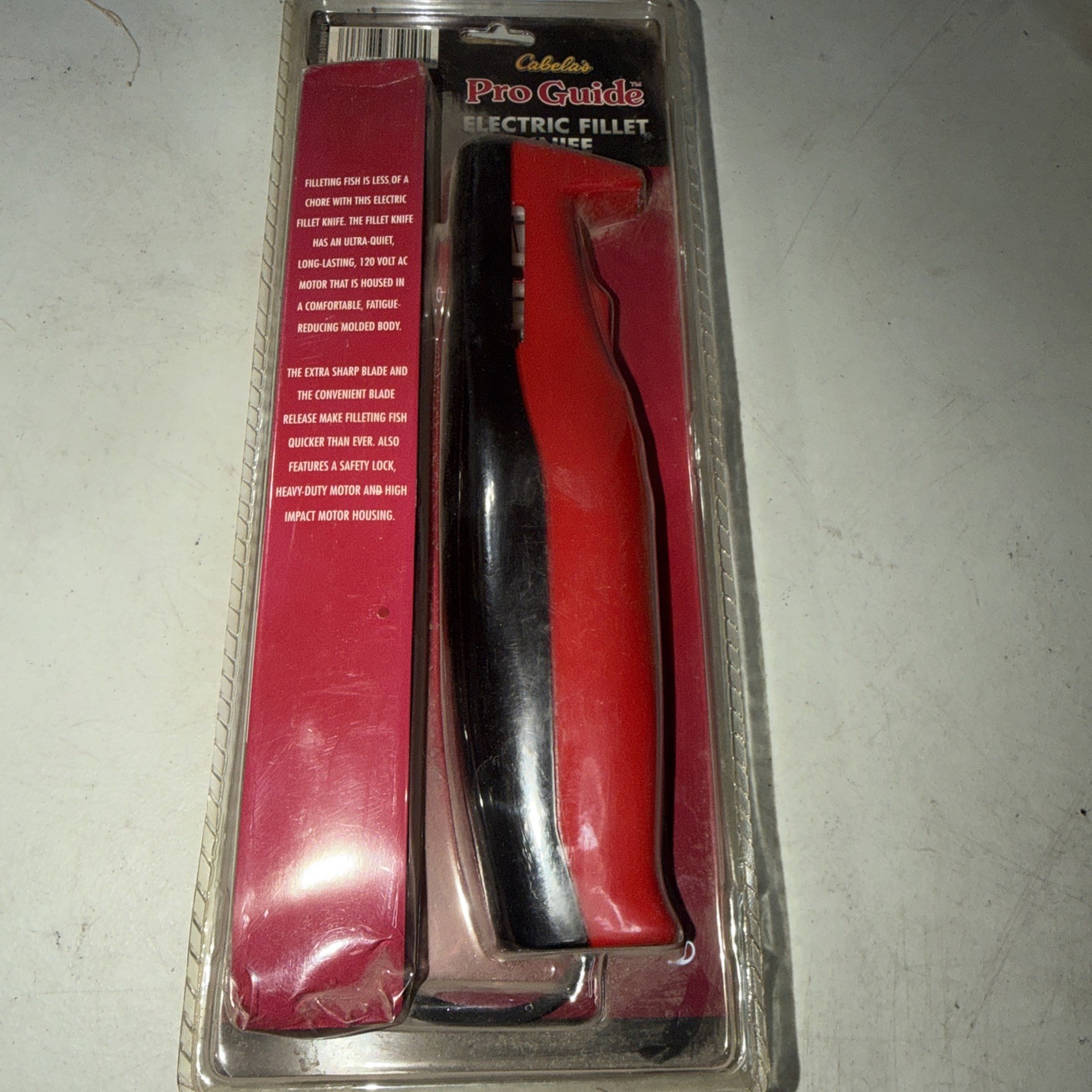 Cabela's Pro Guide Electric Fillet Knife Fish Filleting Knife 120 Volts 100w