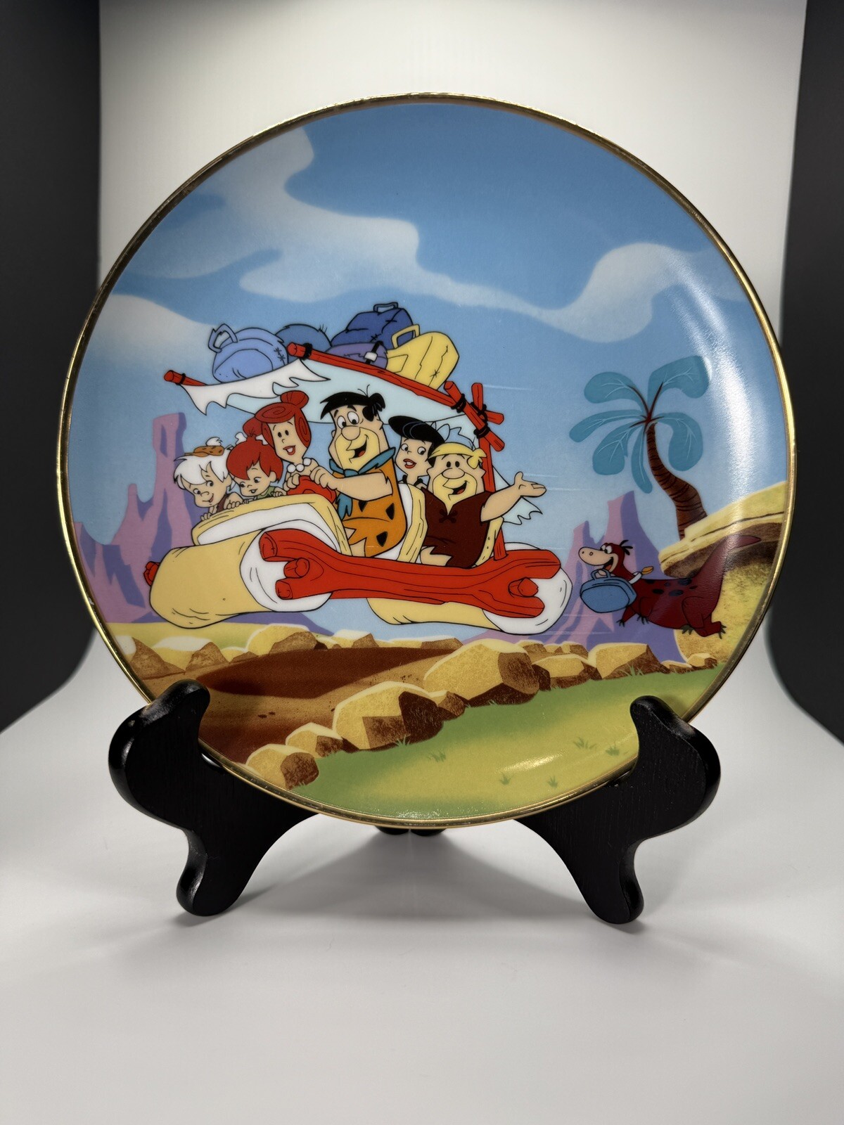 Vintage Flintstones Family Plate - Limited Edition by Hanna-Barbera