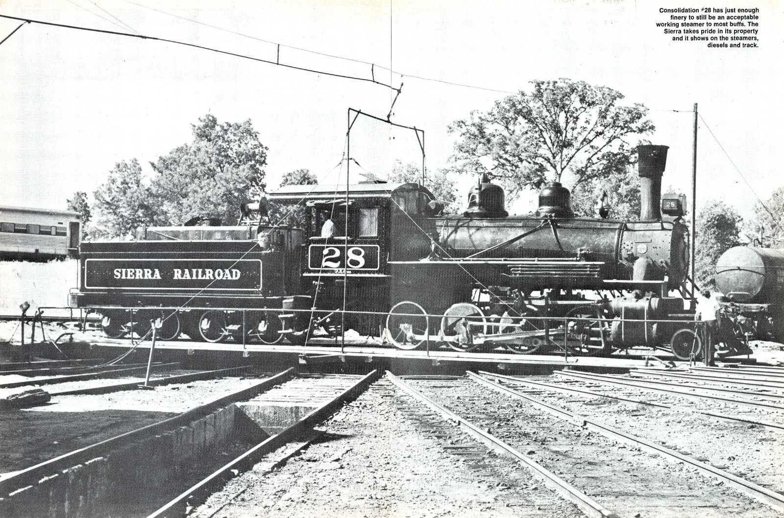 2-8-0 Consolidation #28 Now Housed In Railtown 1897 Jamestown CA Vtg Mag Excerpt