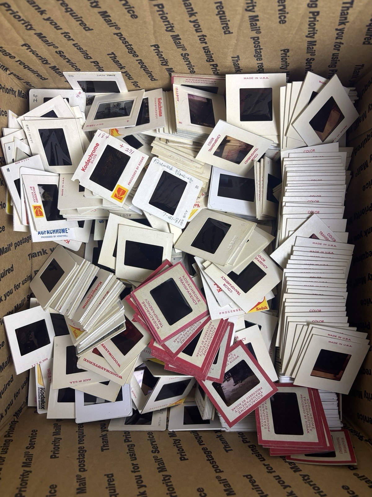 35mm Film Slides Lot of 50+ Random Family Travel Nature 1940s-90s