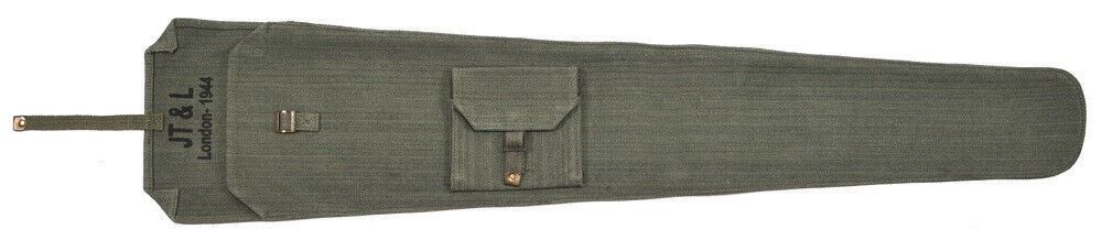 British Lee Enfield OD Canvas Rifle Case Marked 