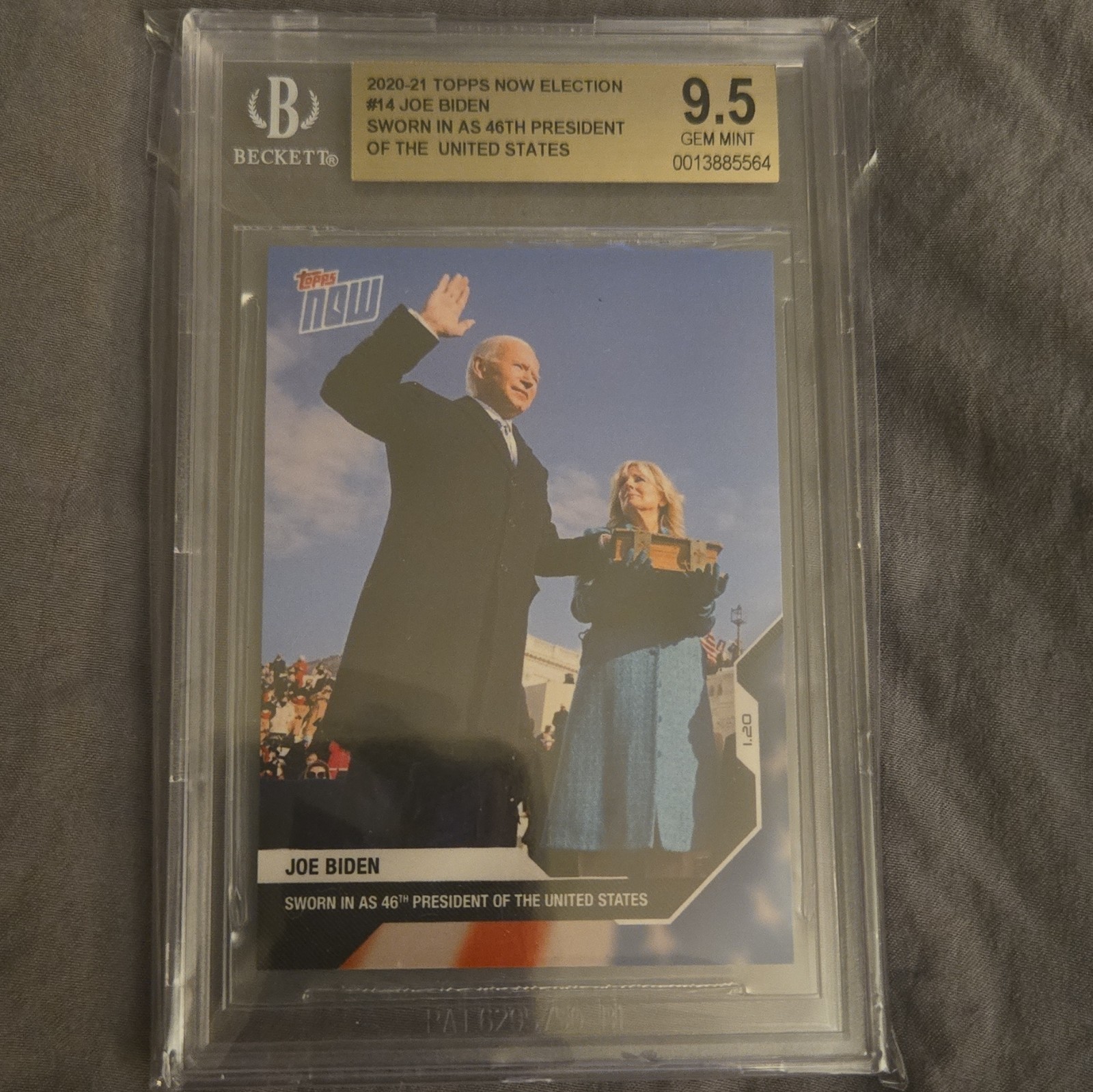 2020-21 Topps Now Election #14 Joe Biden BGS 9.5