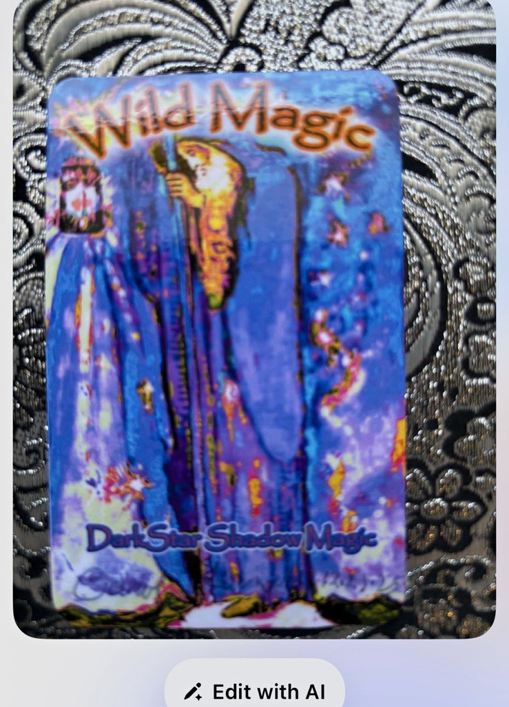 Dark Star Shadow Magic , Illuminated Tarot Cards / plus pouch. New