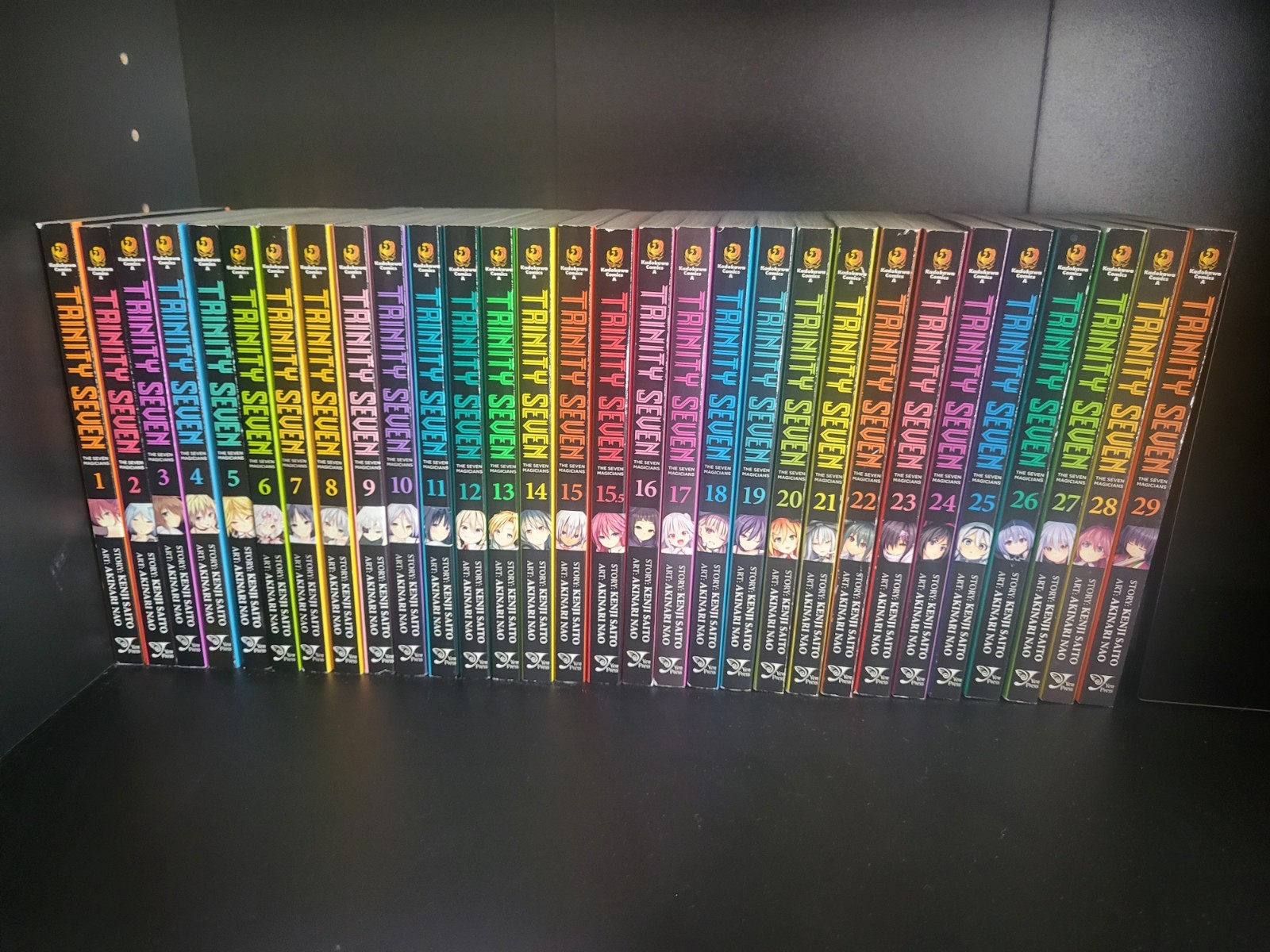 Trinity Seven Manga Set Vol 1-29  + Vol 15.5  Trade Paperback English Yen Press