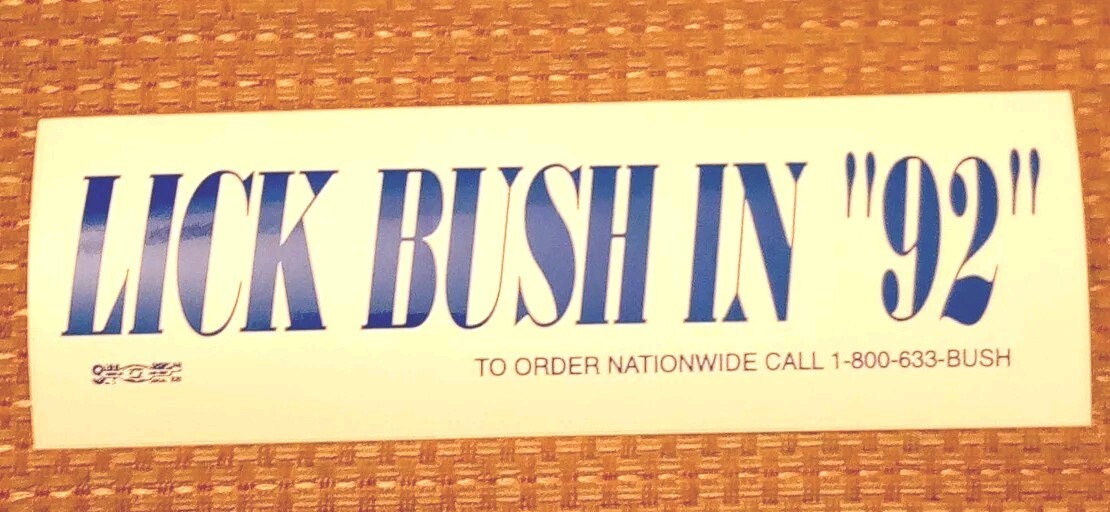 Vintage Very Rare Lick Bush In