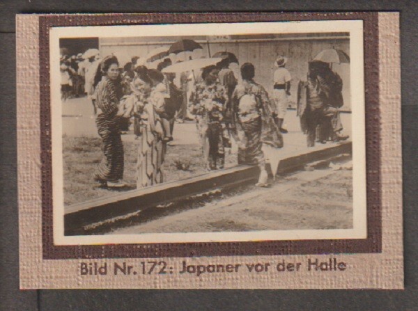 Germany 1932's Zeppplin Japanese in front hall photographic Ciggarette card