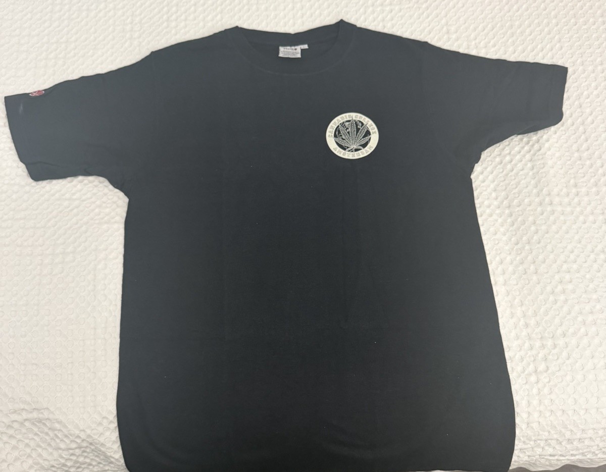 *NEW* Vintage Marijuana Cannabis College Amsterdam L Large T-Shirt Netherlands
