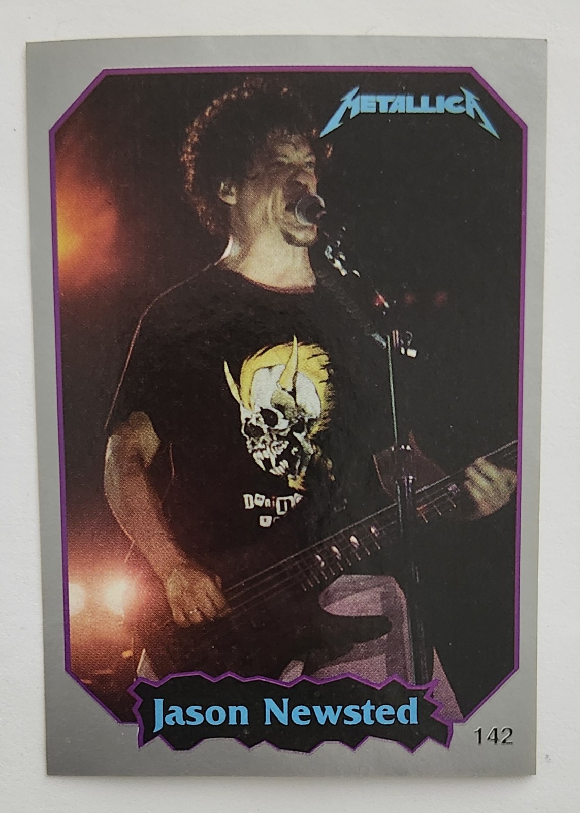 Metallica Jason Newsted Sticker 1997 International Rock Cards Rare #142