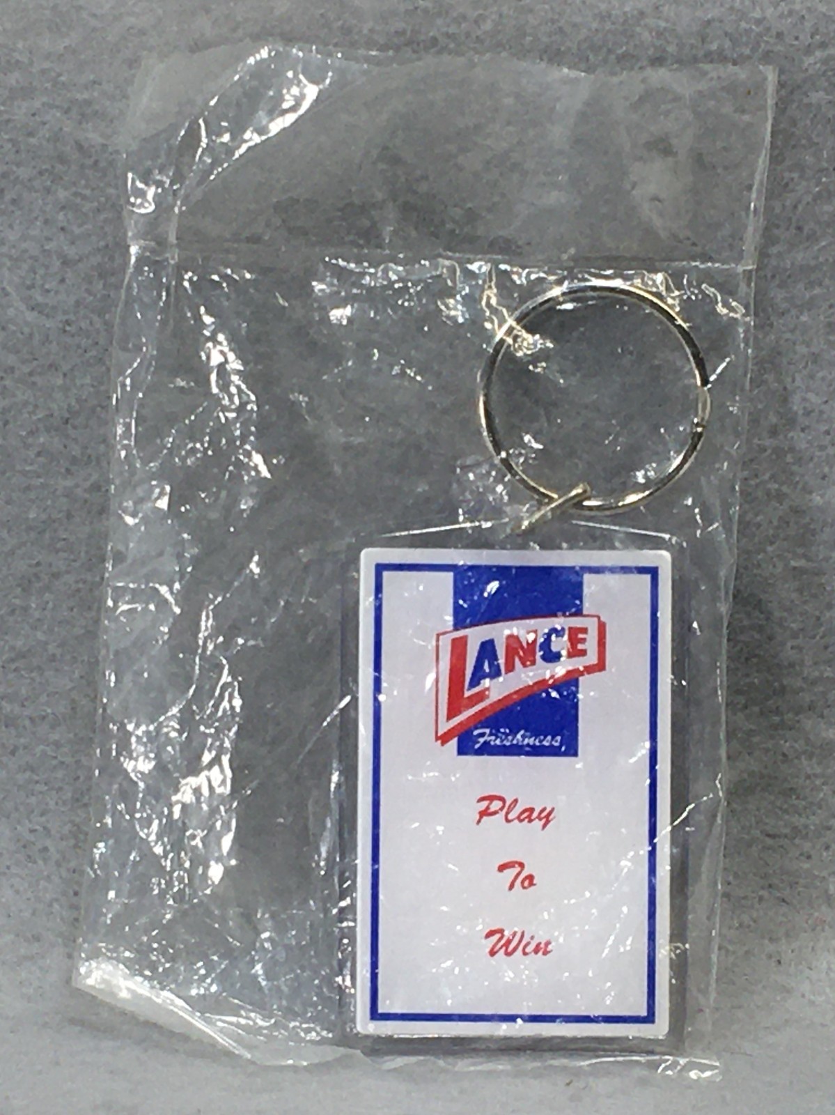 LANCE SNACKS  -  PLAY  TO  WIN   KEYCHAIN  EMPLOYEE GIVE AWAY