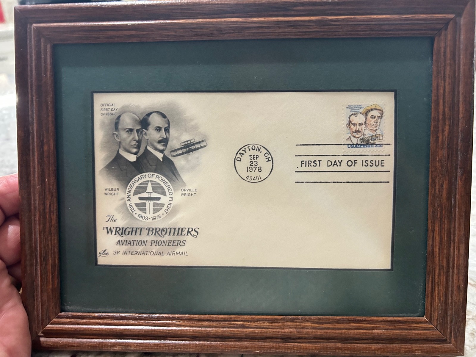 First Day of Issue Wright Brothers Postcard