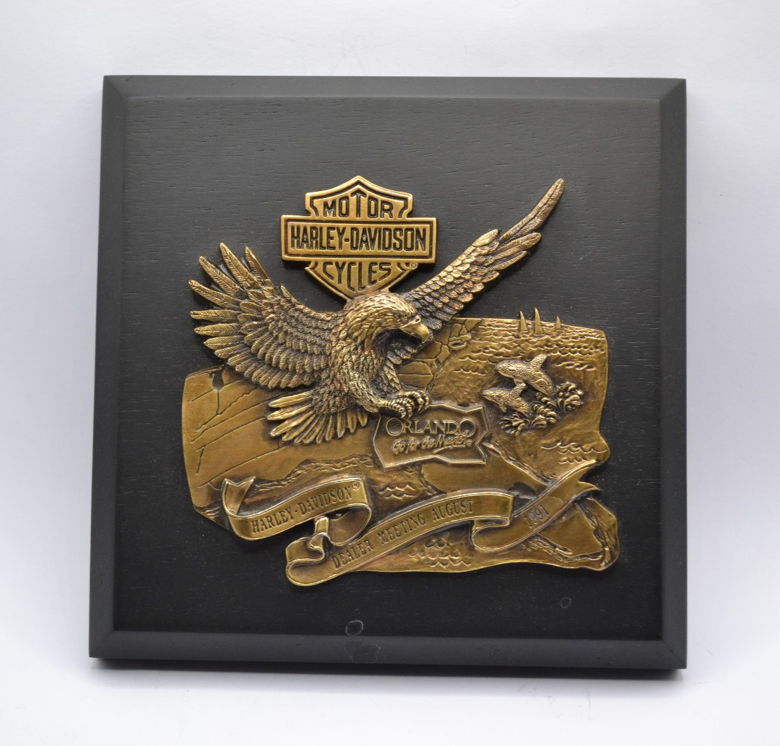 Harley-Davidson Dealer Convention Show Plaque 1991 Orlando Florida