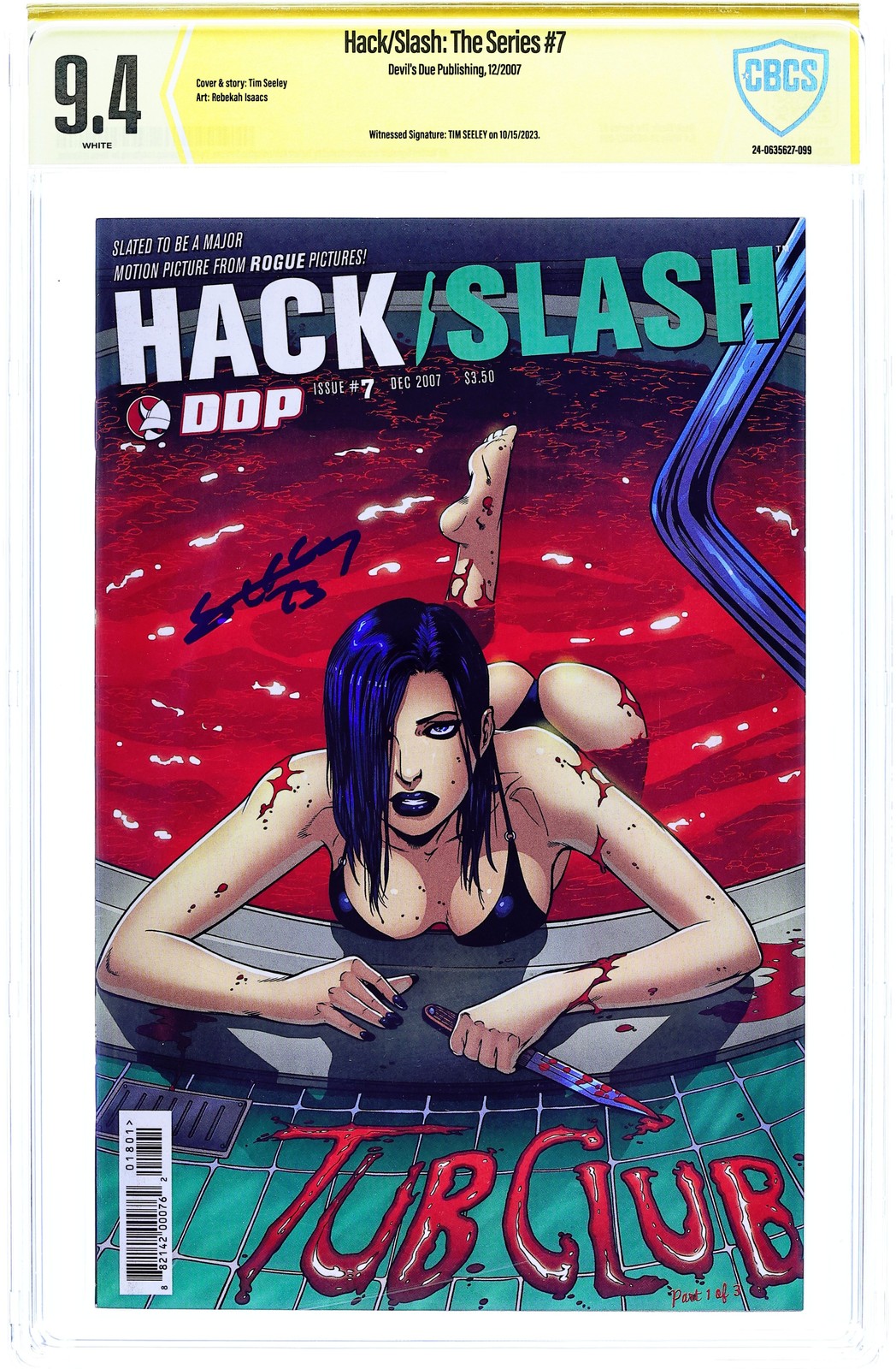 Hack Slash the Series #7A CBCS 9.4 Witnessed Sig Seeley 2007 24-0635627-099