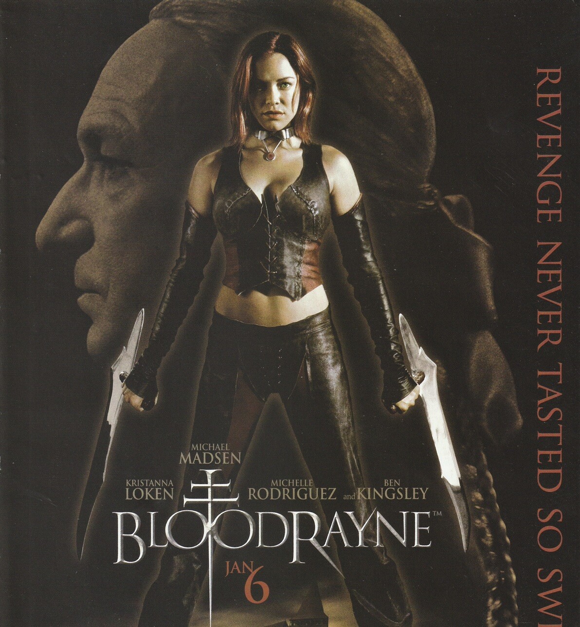 Vintage 2006 BloodRayne Movie Debut Promo Original Print Ad Art 21x27cm EGM 199