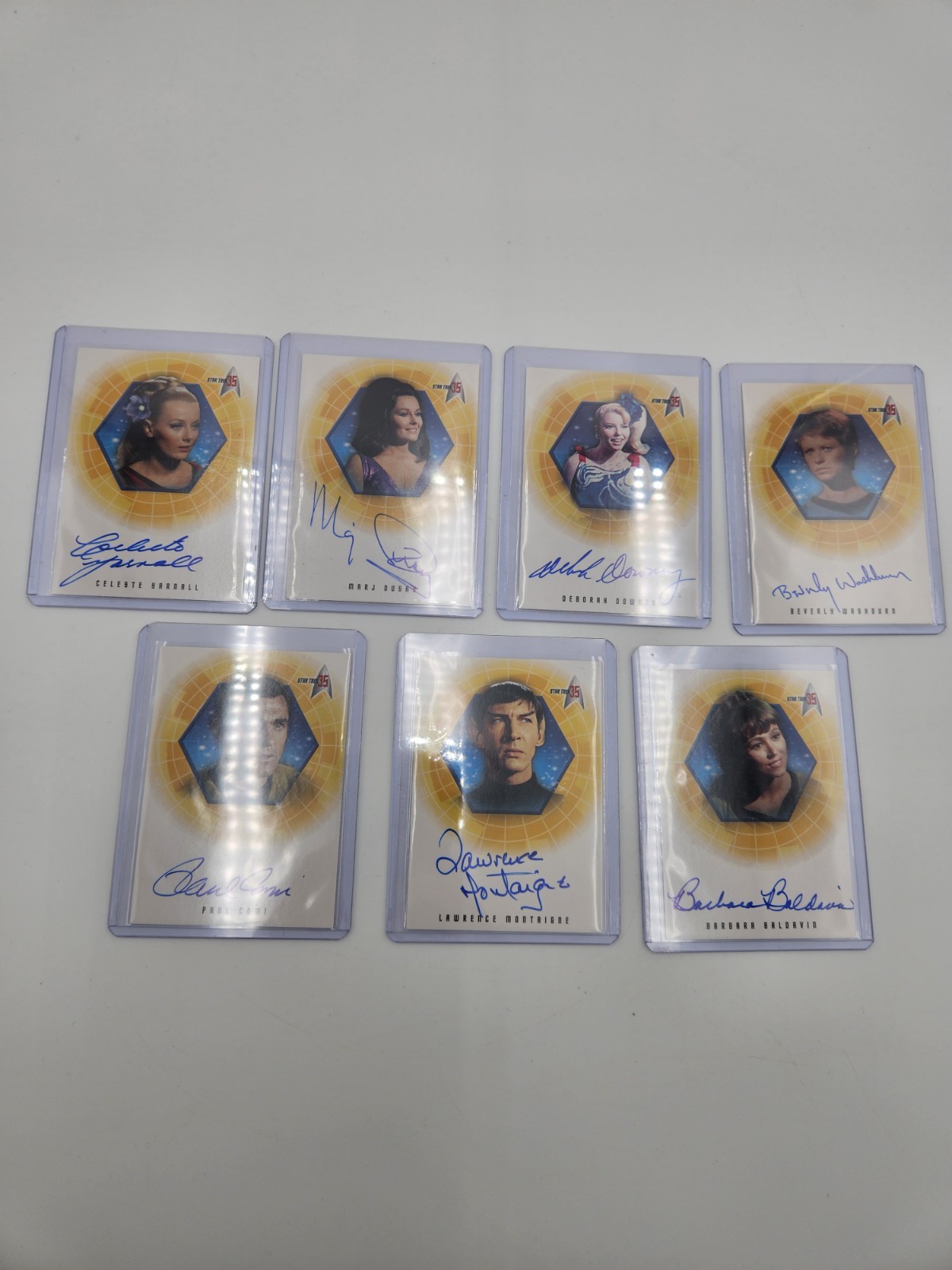Lot of 7 Star Trek 35th Anniversary Autograph Cards Limited Edition