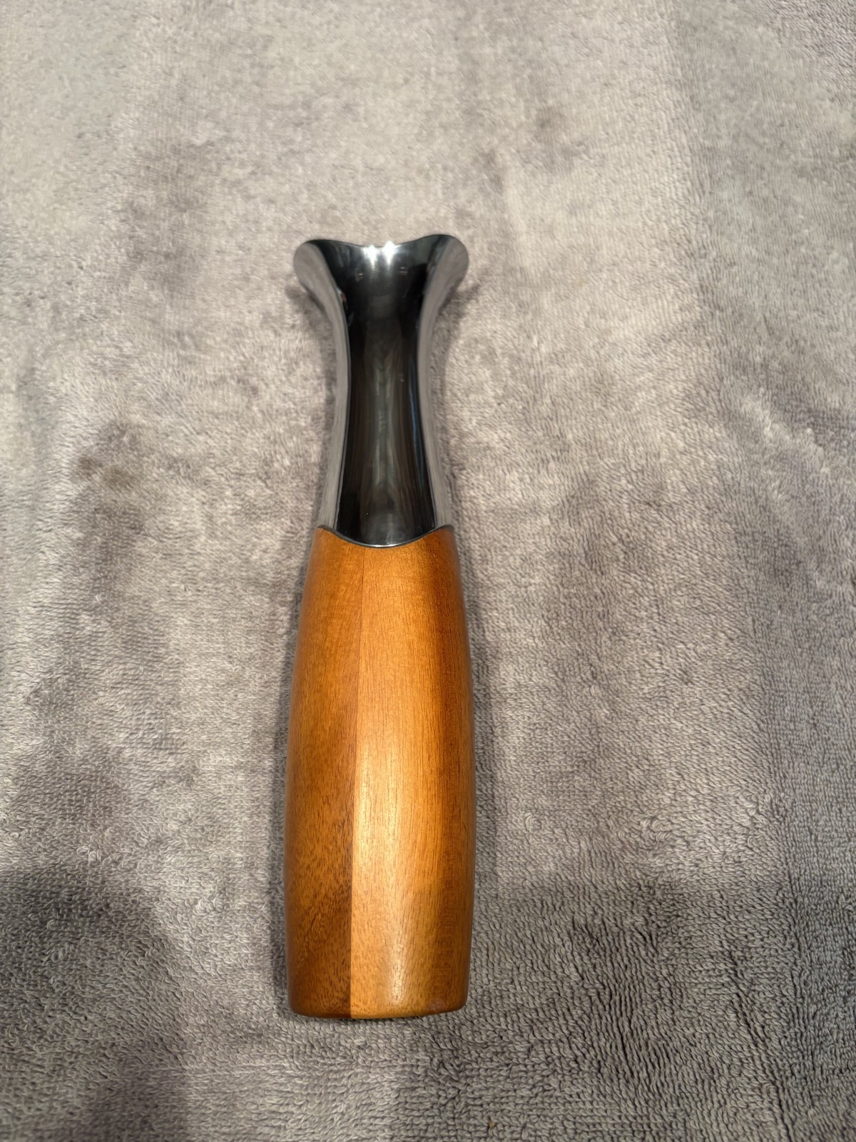 Nambe MTO271 Steve Cozzolino Wood and Metal Vase 9\