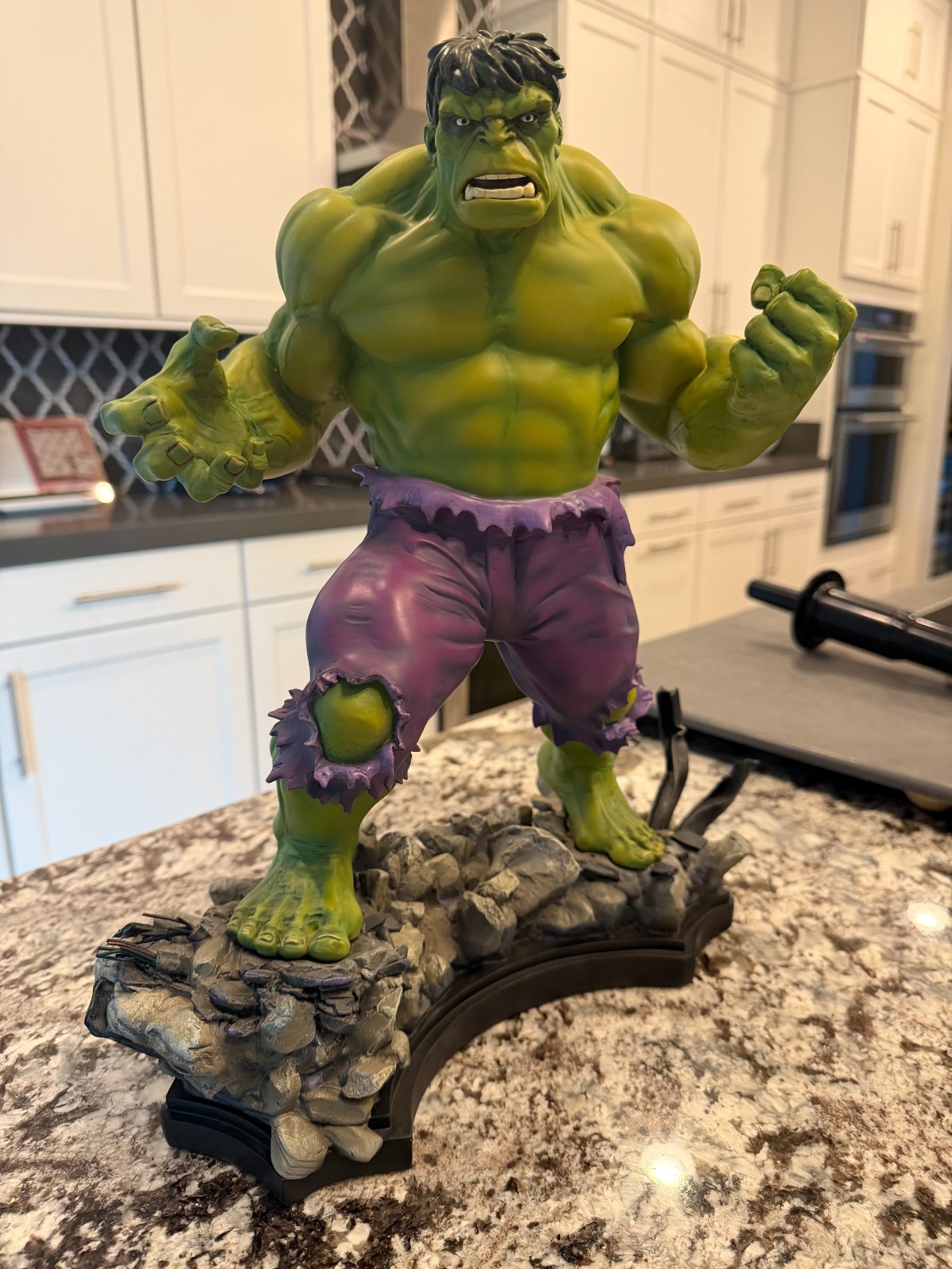 Bowen Hulk Retro Green Statue SIGNED Randy Bowen #0094/1400 Marvel w/Box