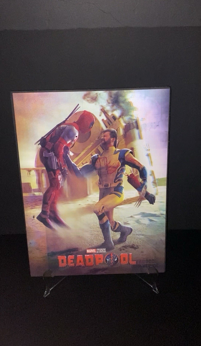 Marvel Deadpool And Wolverine Image Changing 3D Holographic Lenticular Poster