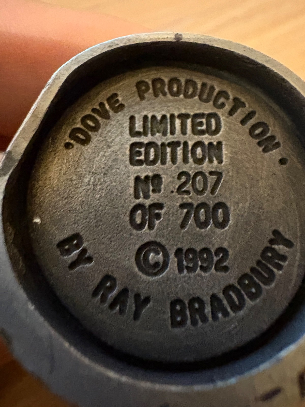 Statue dove production by Ray Bradbury